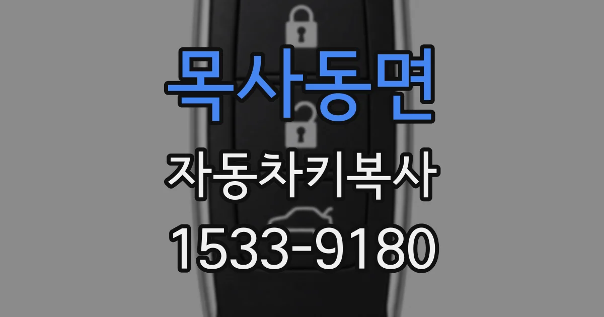 목사동면 자동차키복사