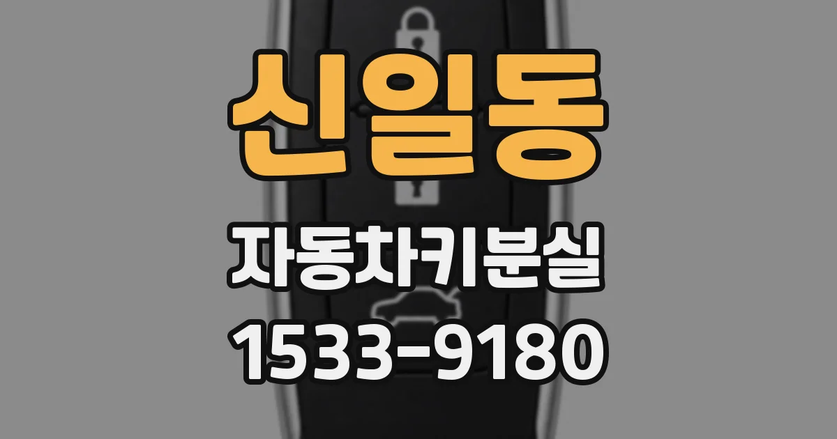 신일동 자동차키분실