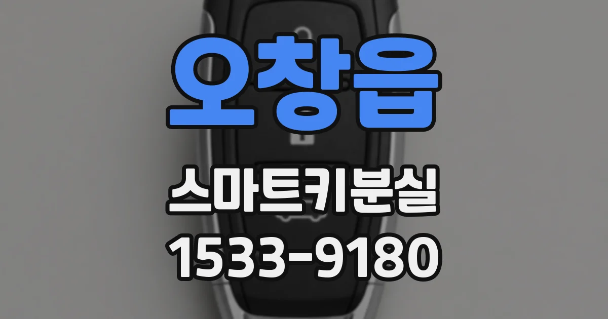 오창읍 스마트키분실