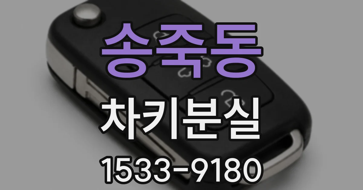 송죽동 차키분실