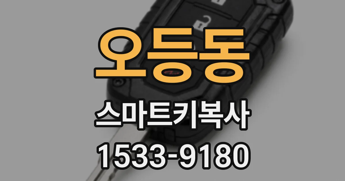 오등동 스마트키복사