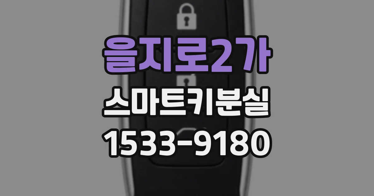 을지로2가 스마트키분실
