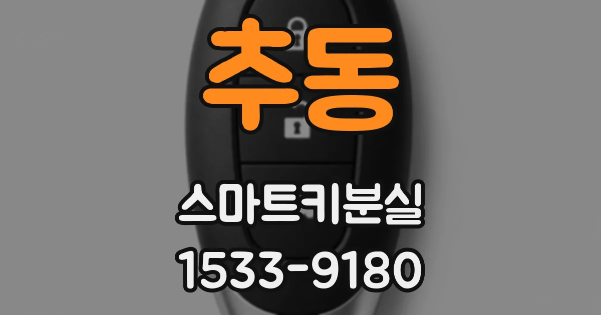 추동 스마트키분실