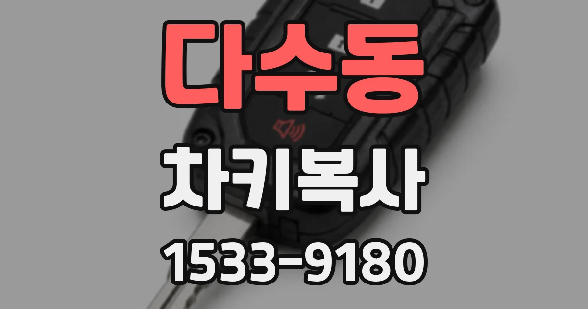 다수동 차키복사