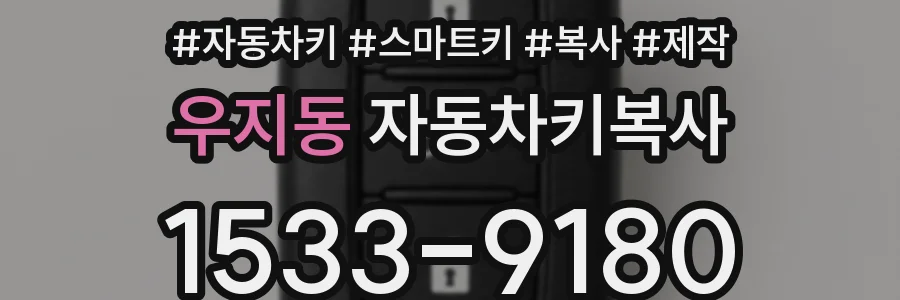 우지동 자동차키복사