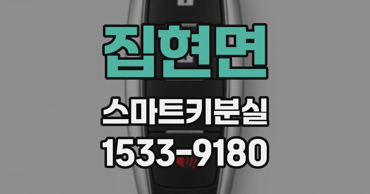 집현면 스마트키분실