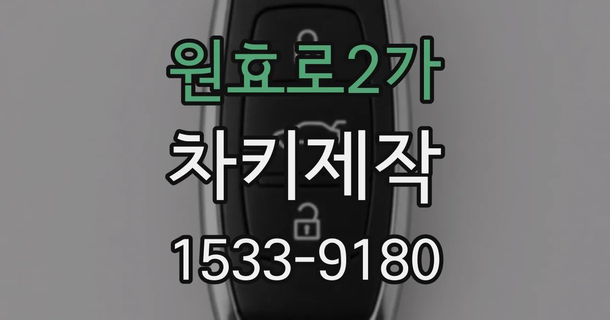 원효로2가 차키제작