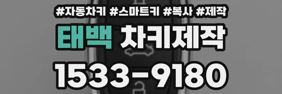 태백 차키제작