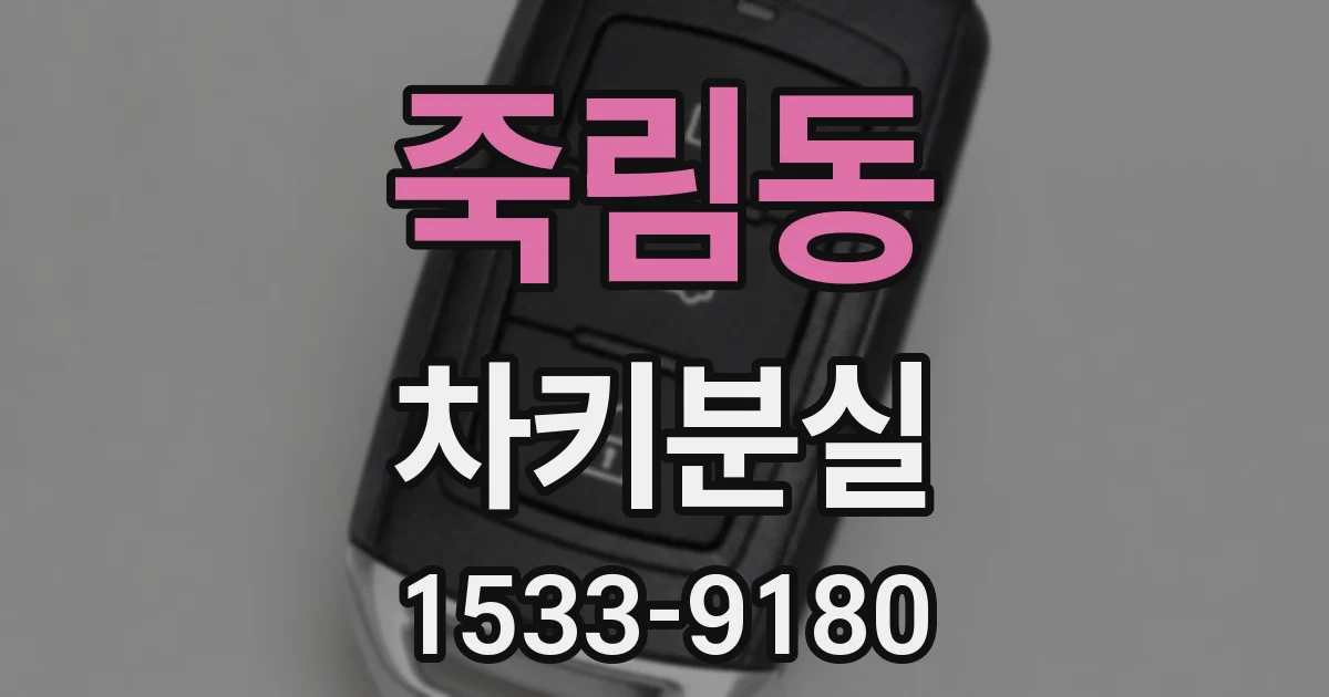 죽림동 차키분실
