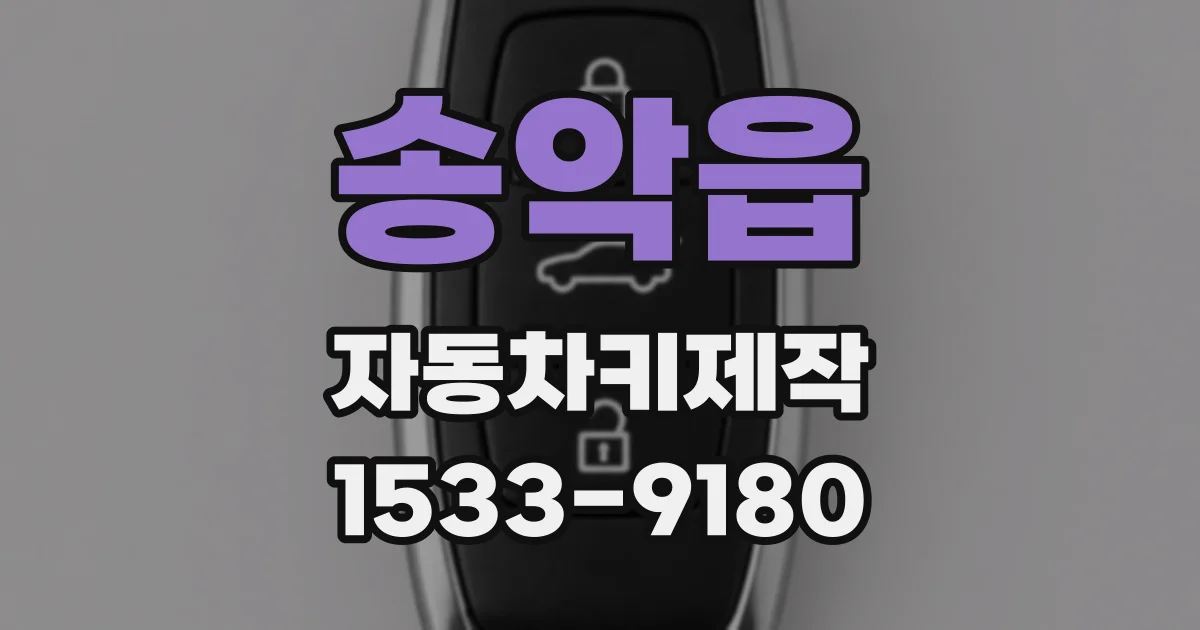 송악읍 자동차키제작