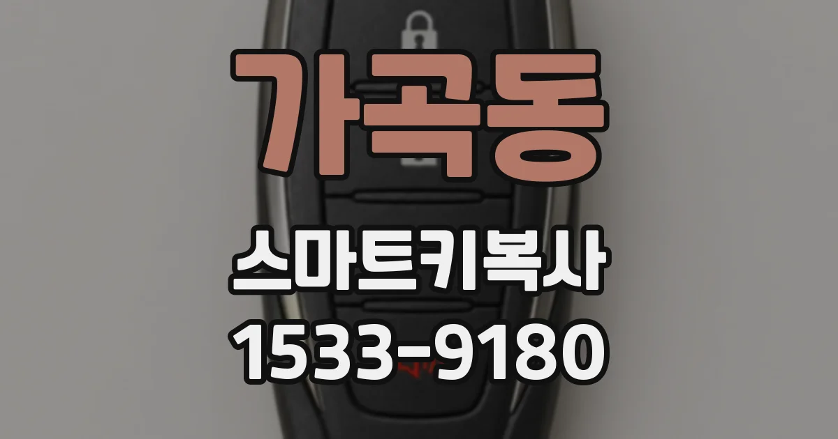 가곡동 스마트키복사