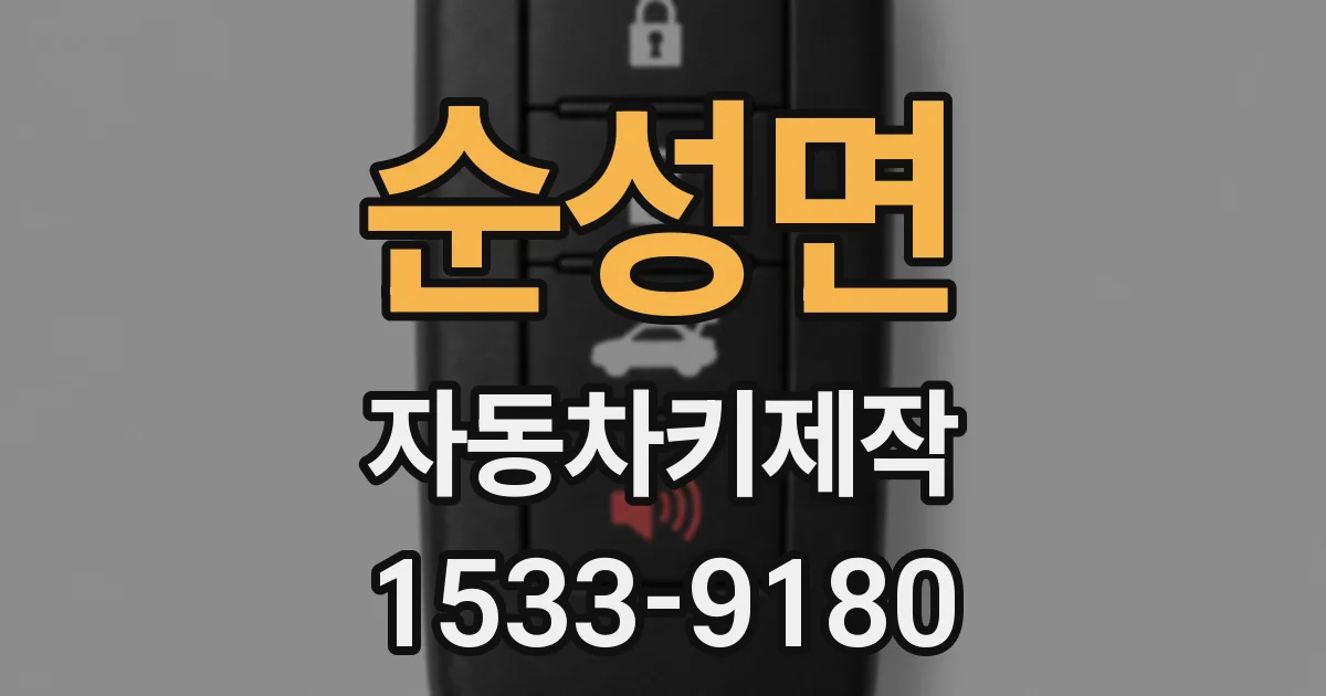 순성면 자동차키제작