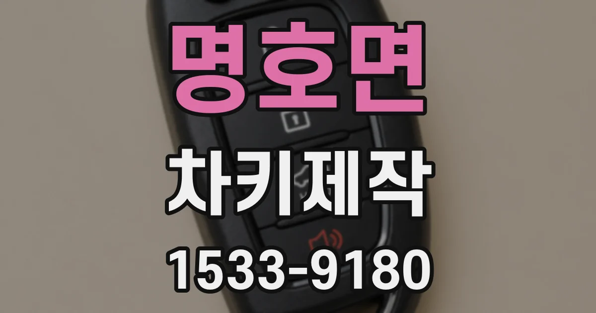 명호면 차키제작