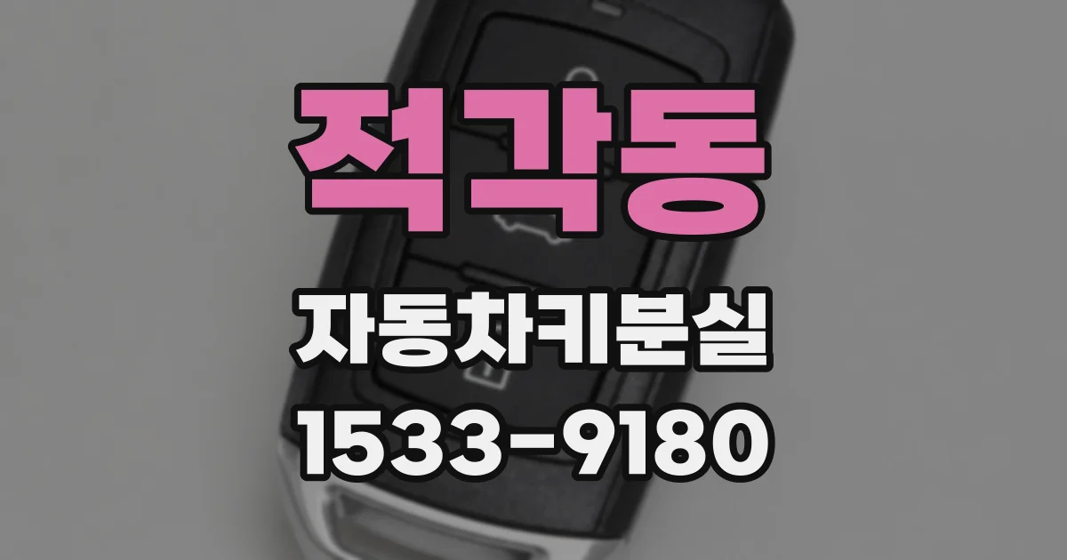 적각동 자동차키분실