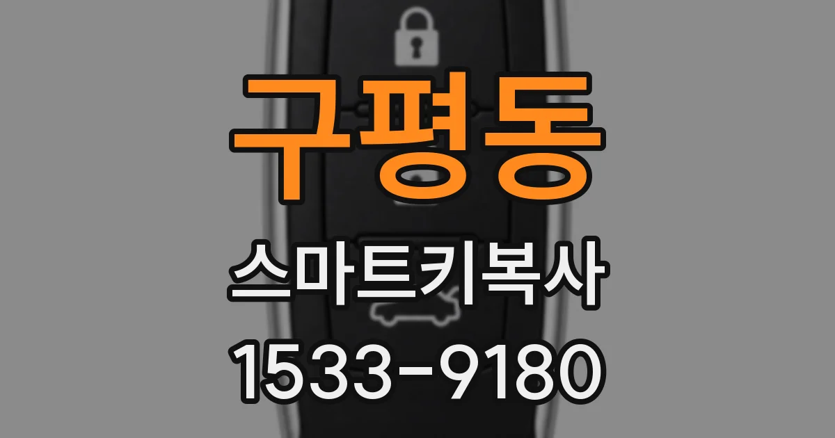 구평동 스마트키복사