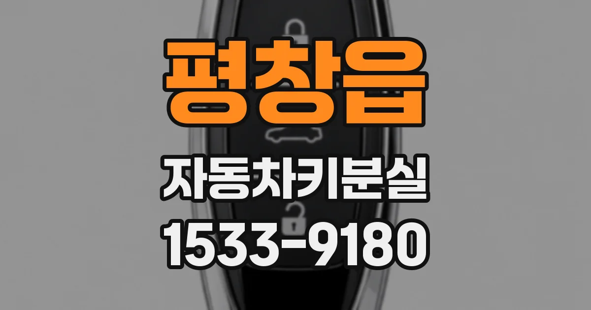 평창읍 자동차키분실