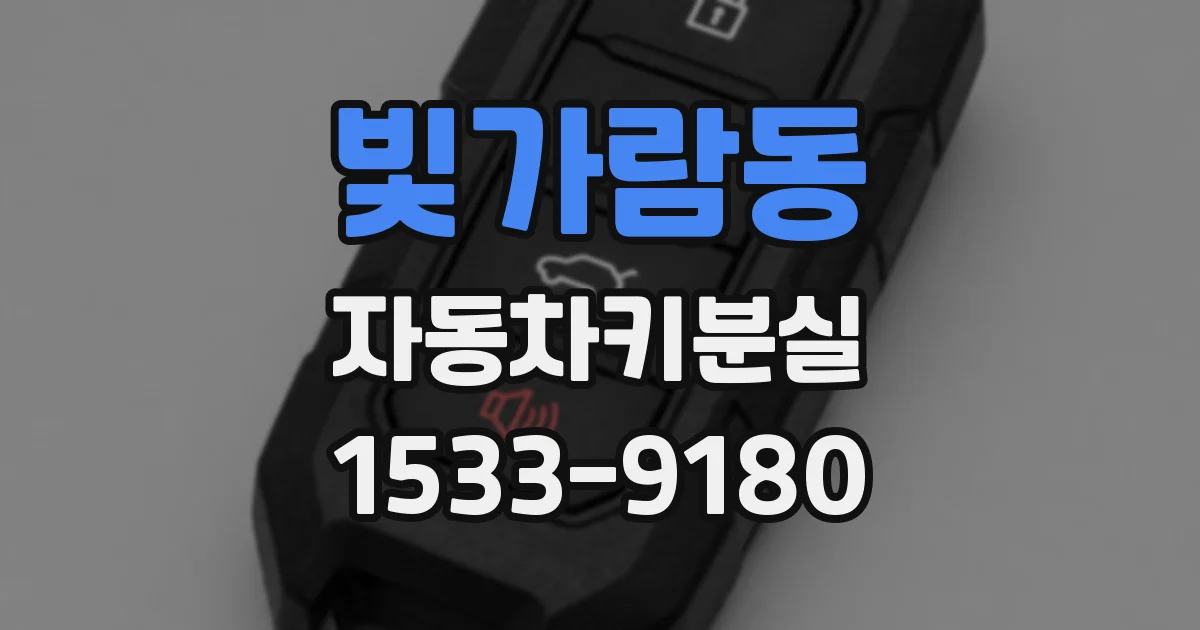 빛가람동 자동차키분실
