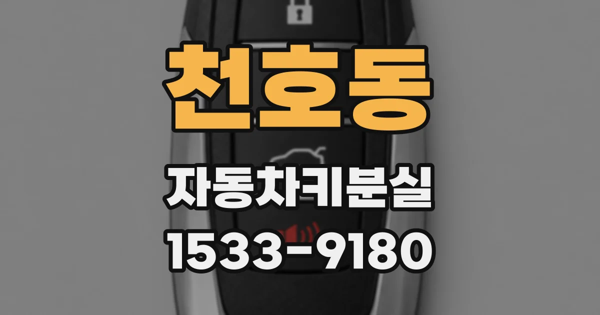 천호동 자동차키분실