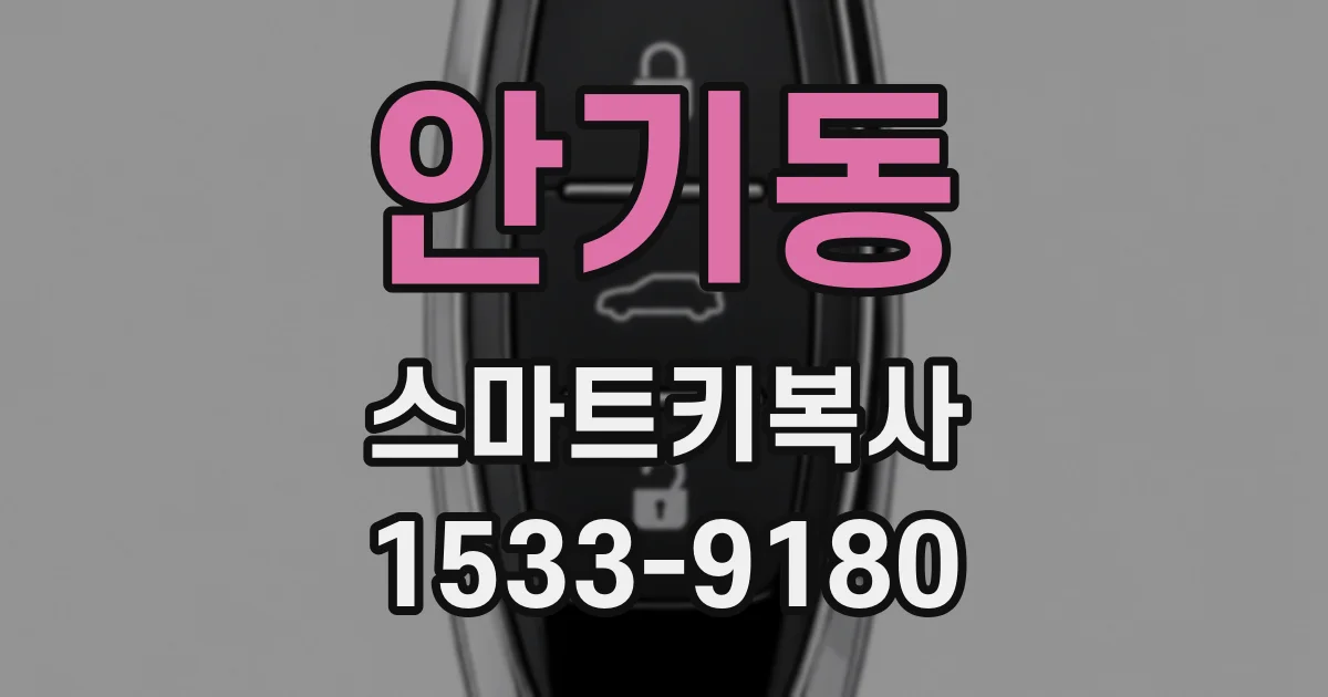 안기동 스마트키복사