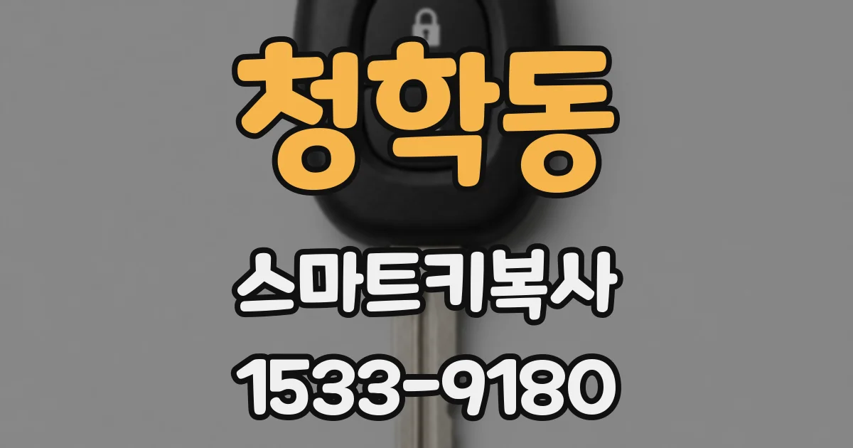 청학동 스마트키복사
