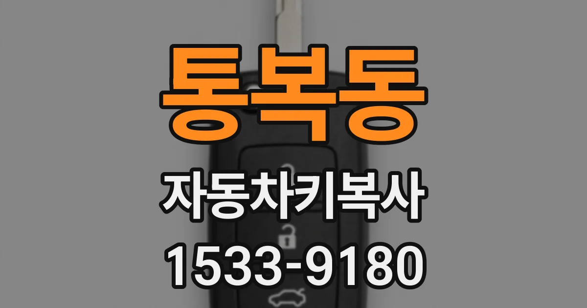 통복동 자동차키복사