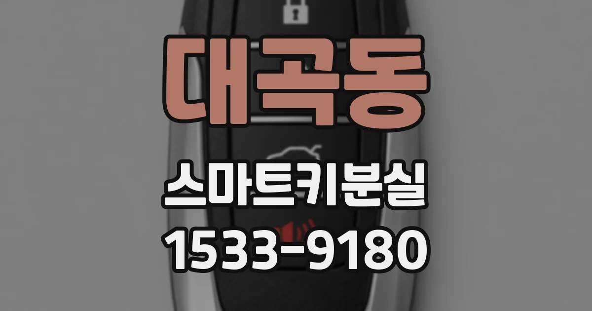 대곡동 스마트키분실