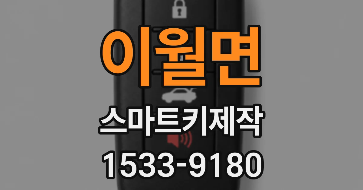이월면 스마트키제작