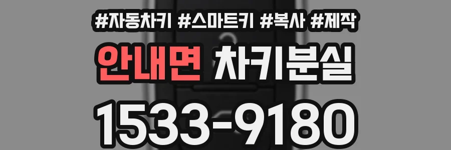안내면 차키분실