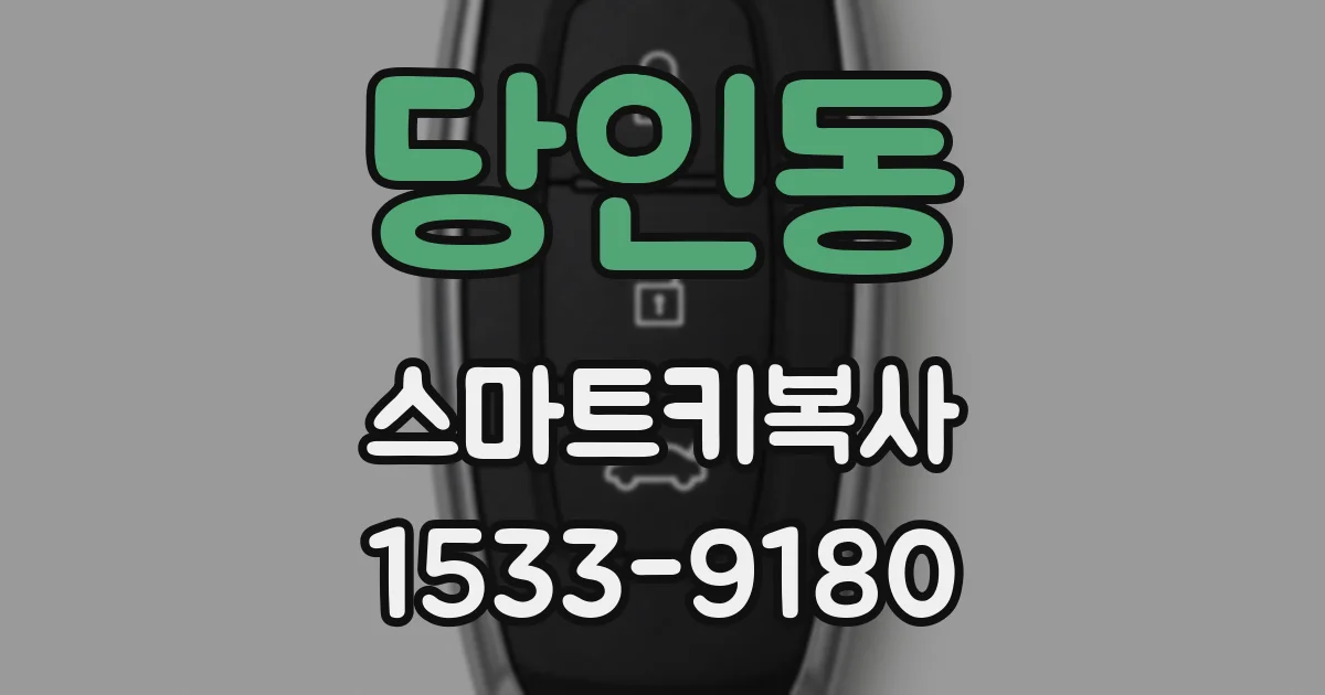 당인동 스마트키복사