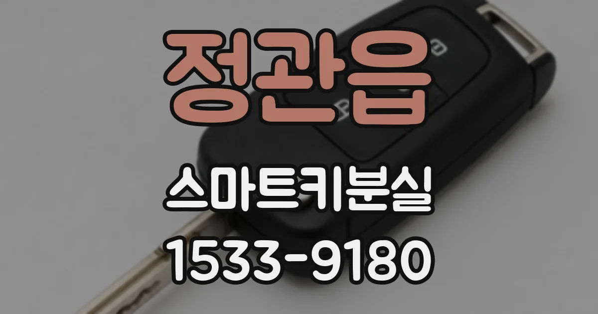 정관읍 스마트키분실