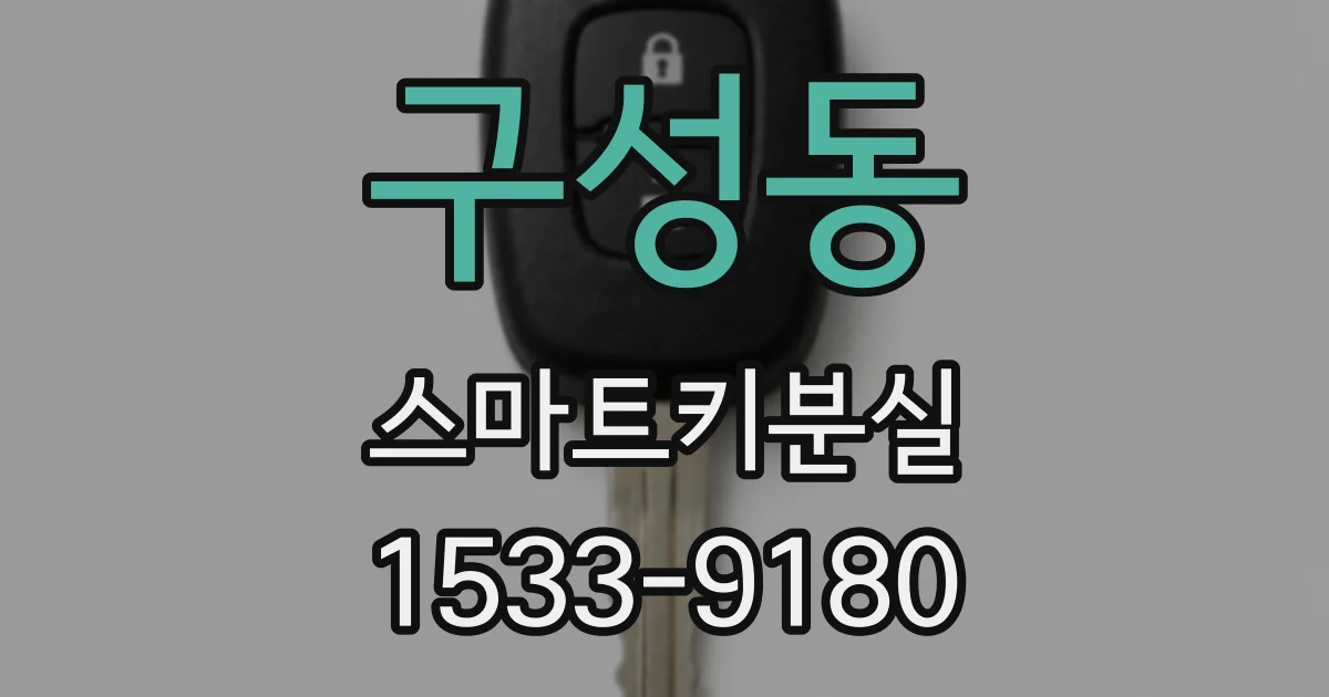 구성동 스마트키분실