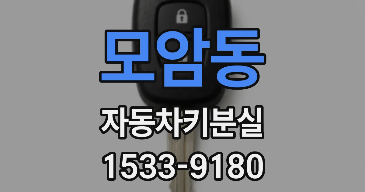 모암동 자동차키분실