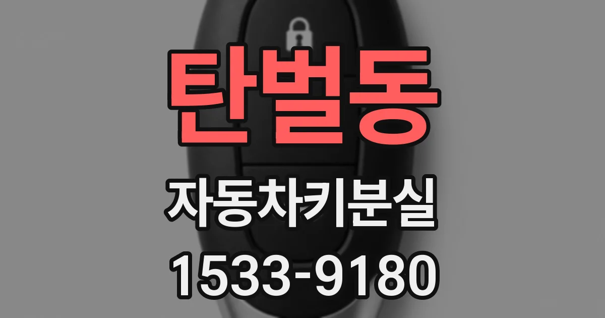 탄벌동 자동차키분실