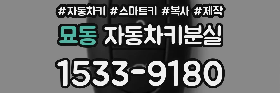 묘동 자동차키분실
