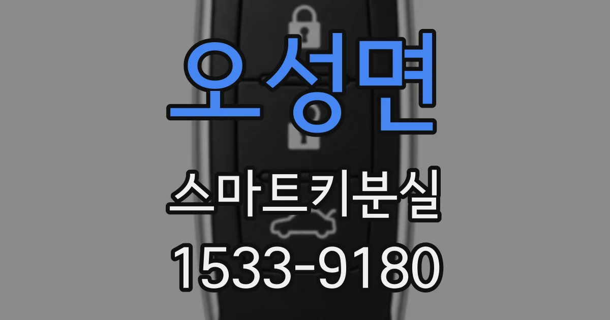 오성면 스마트키분실