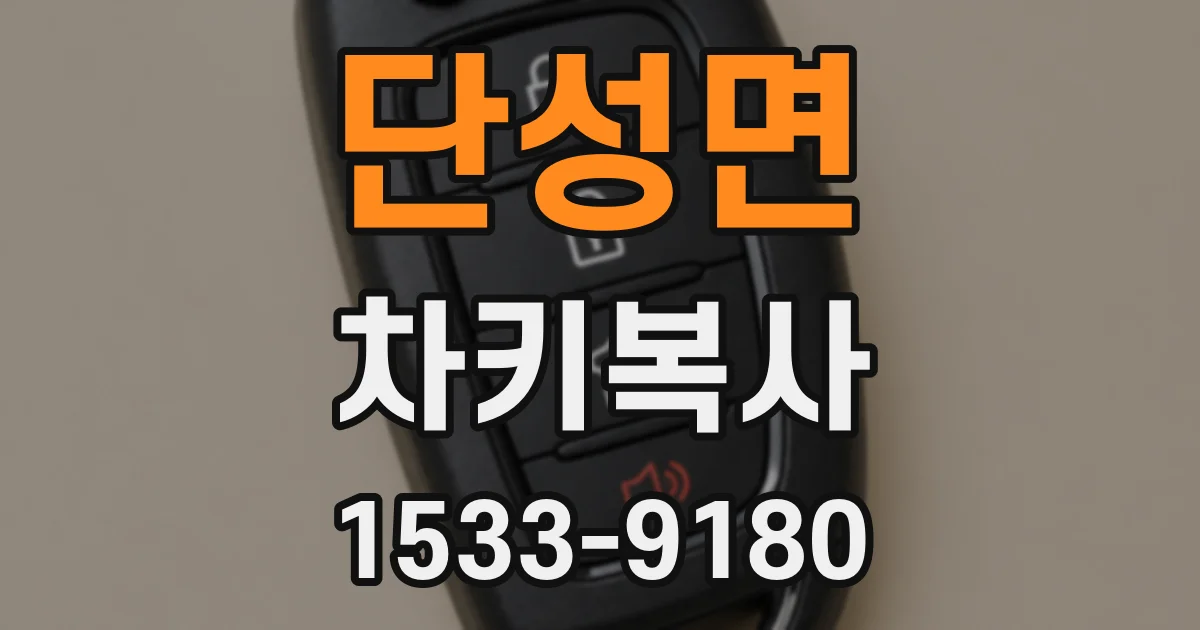 단성면 차키복사