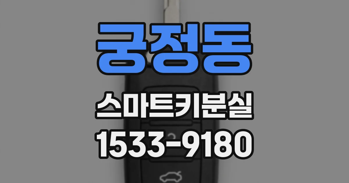 궁정동 스마트키분실
