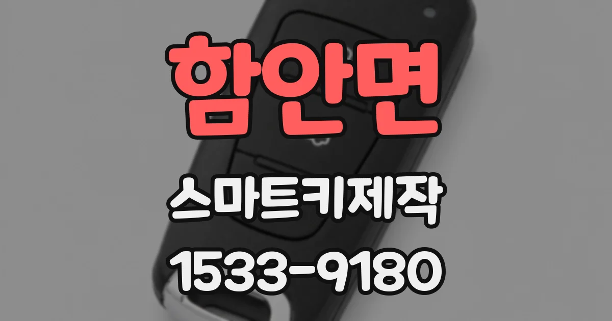 함안면 스마트키제작