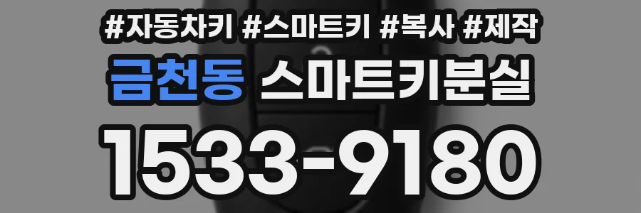 금천동 스마트키분실