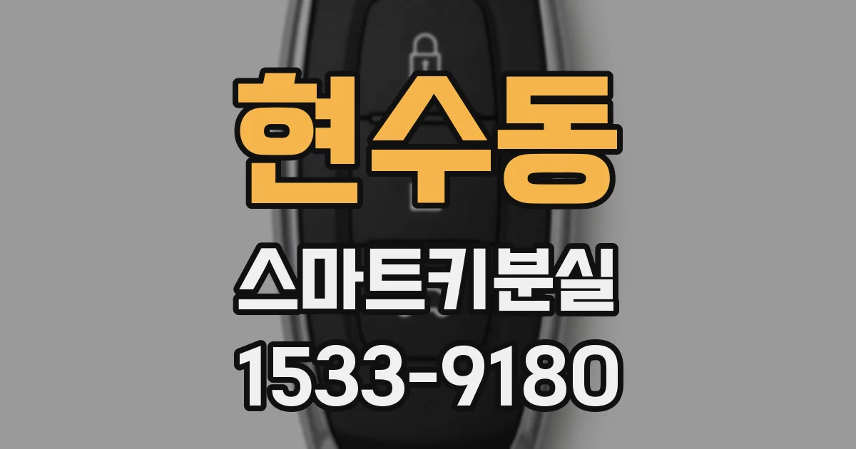 현수동 스마트키분실