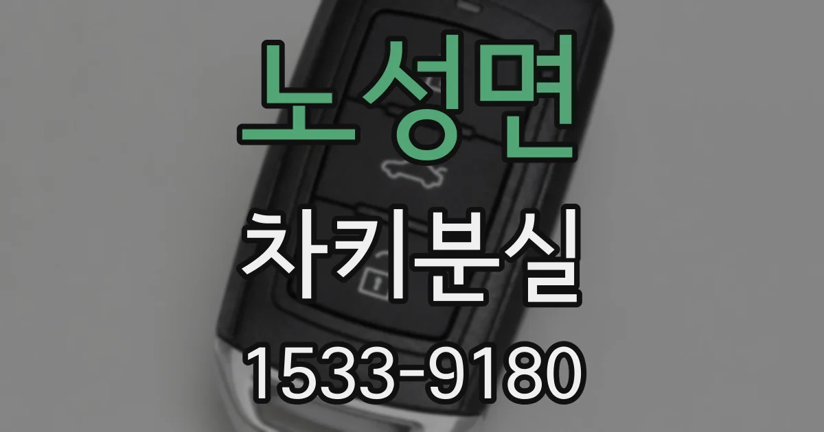 노성면 차키분실