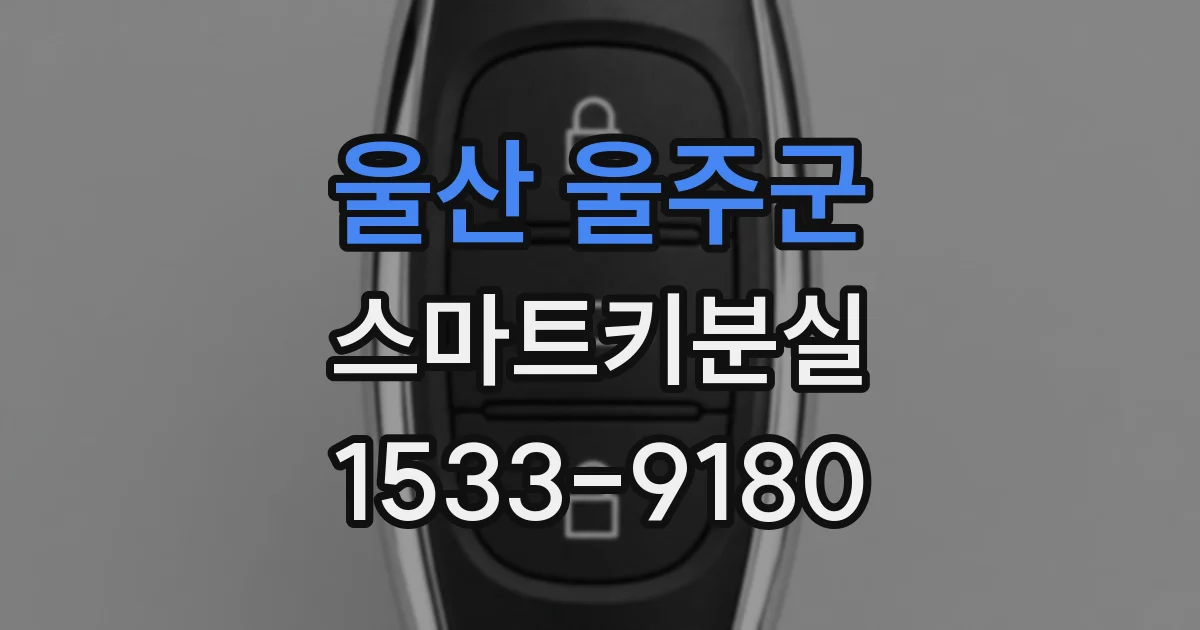 울산 울주군 스마트키분실