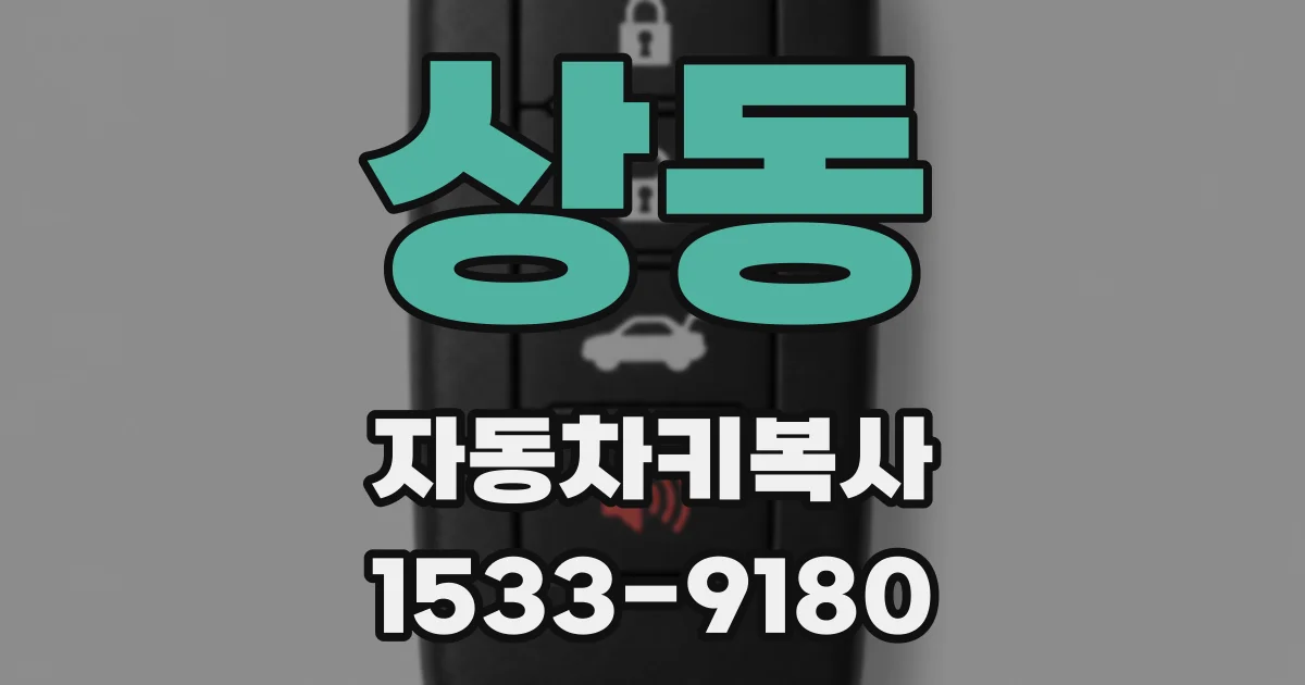 상동 자동차키복사