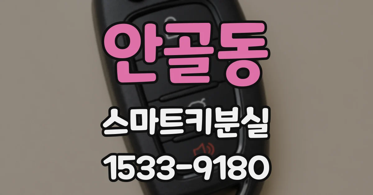 안골동 스마트키분실