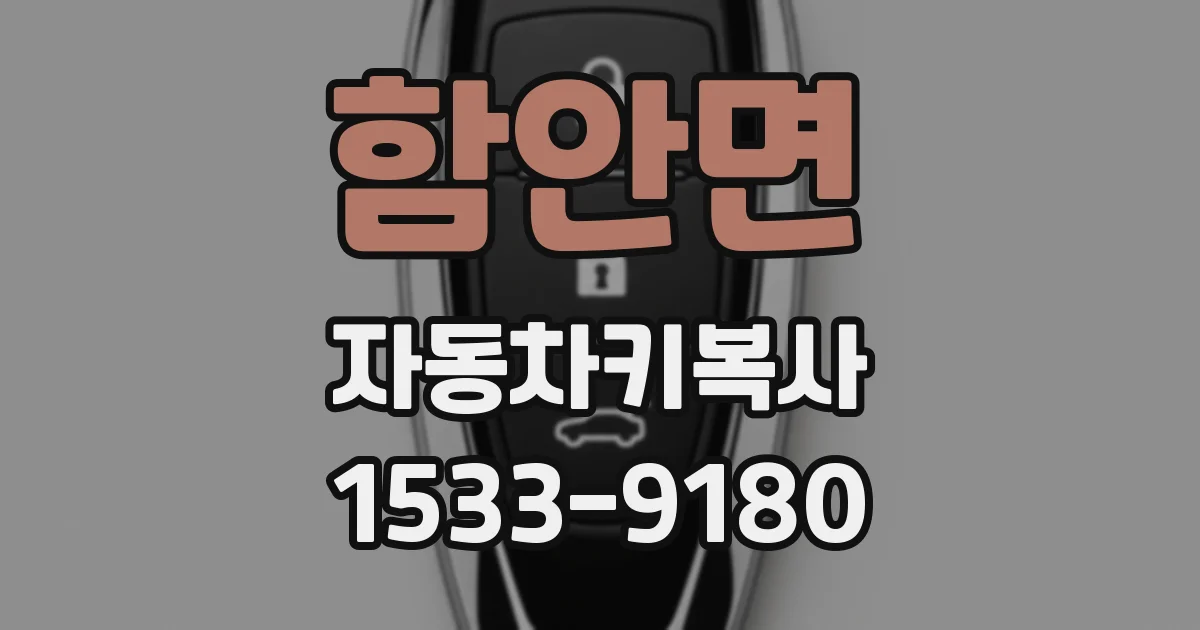 함안면 자동차키복사