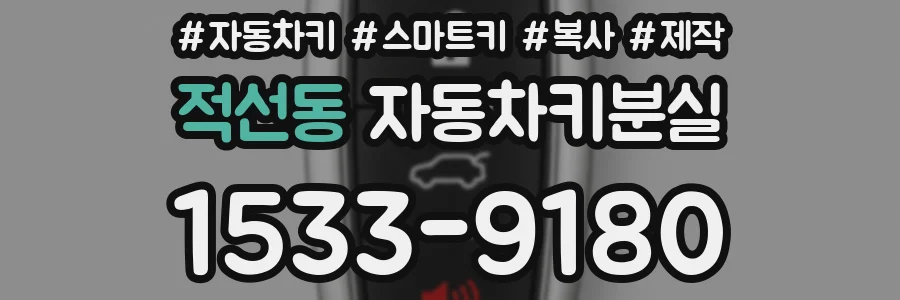적선동 자동차키분실