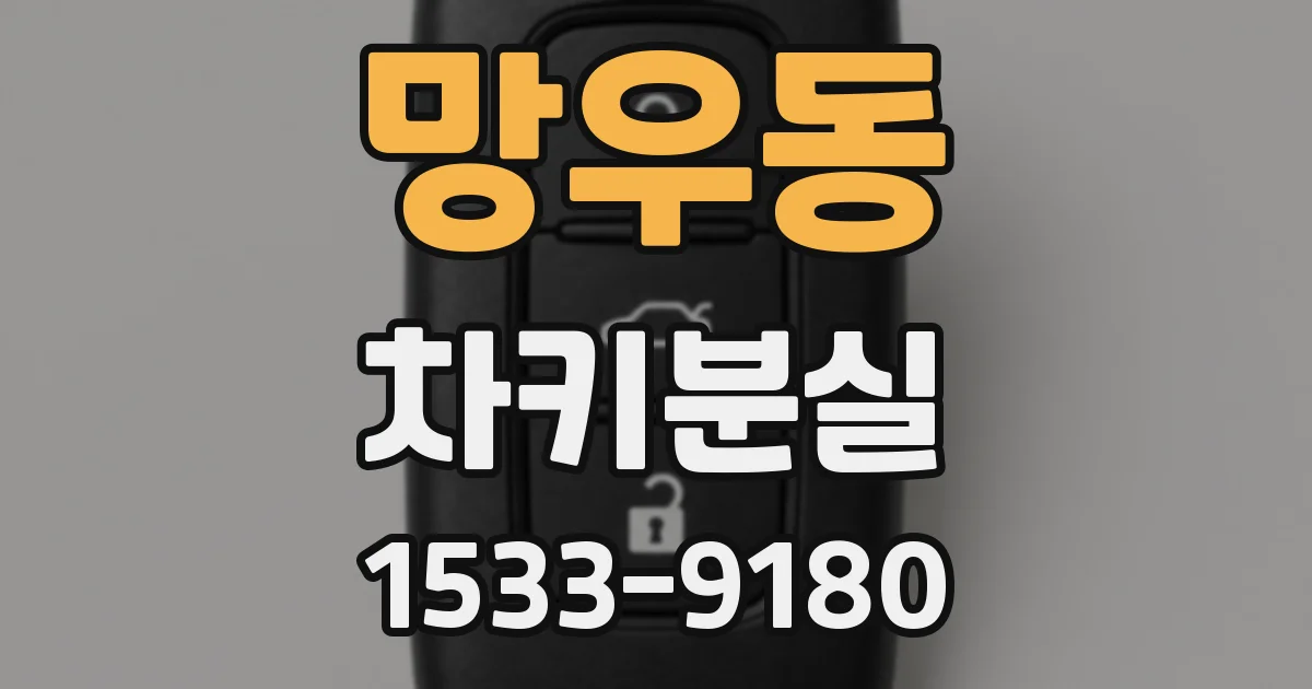 망우동 차키분실