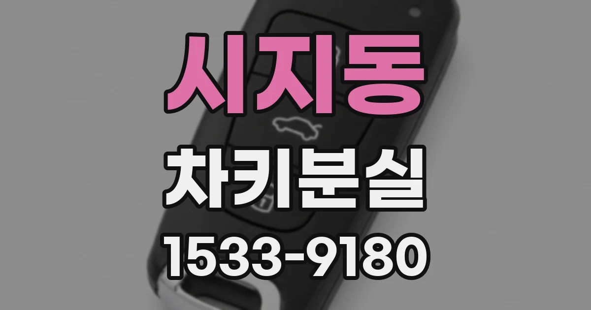 시지동 차키분실