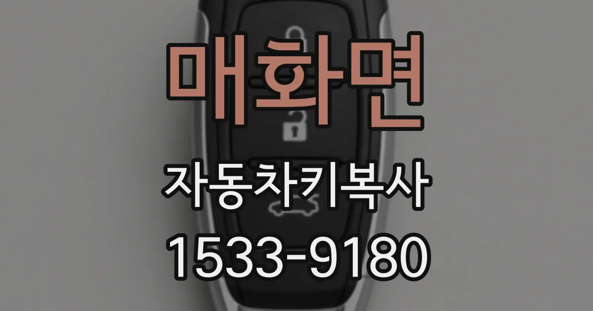 매화면 자동차키복사
