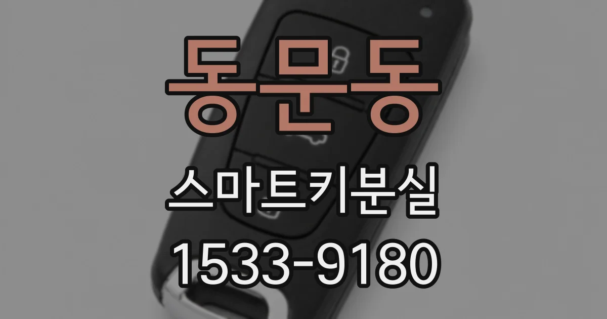 동문동 스마트키분실